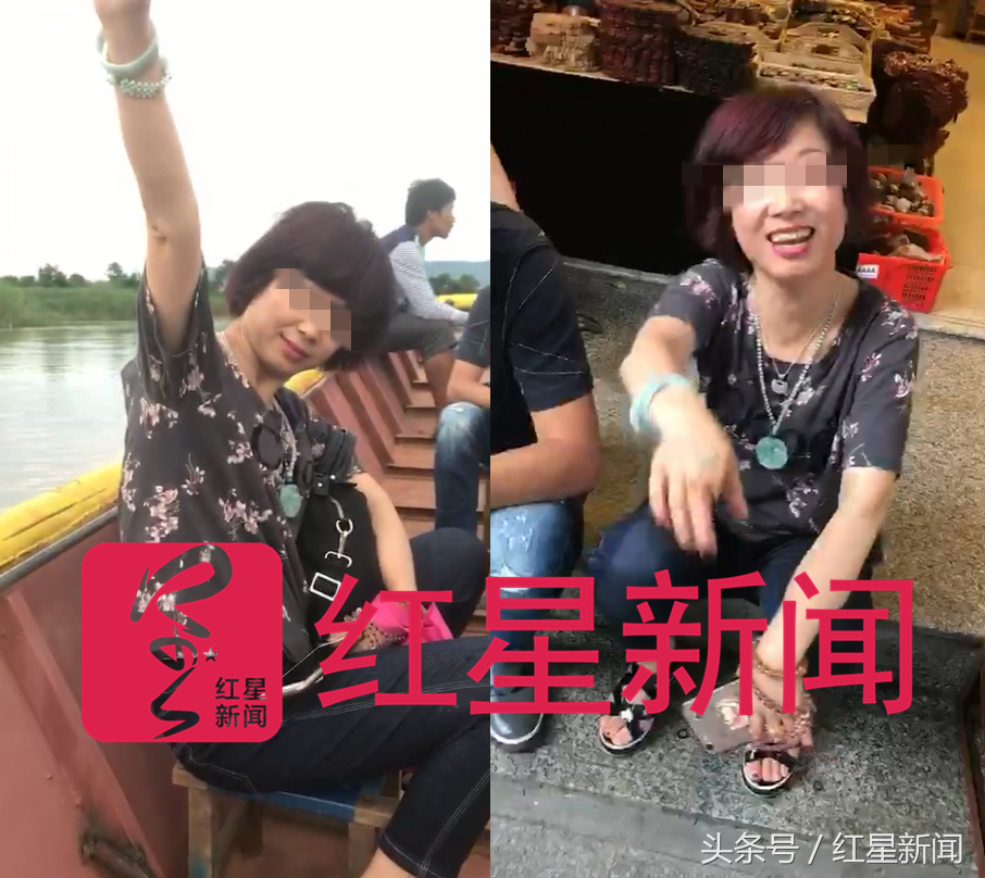 玉城的愤怒：摔断30万玉镯晕倒的女游客关手机玩消失被拍到乘游船逛木店