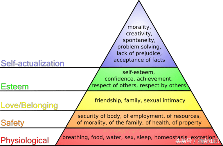 马斯洛需求层次理论是什么分享马斯洛需求层次理论五层