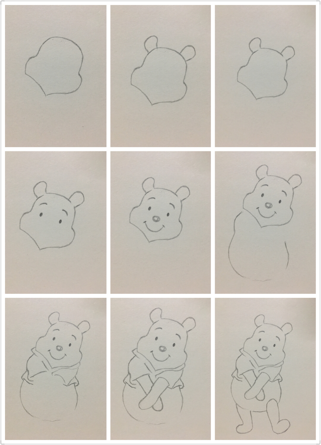 小熊简笔画 超级实用的素材！各种可爱小熊的36种简笔画法_动漫网