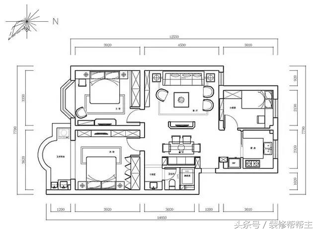 没餐厅有什么要紧，自己造一个出来啊，媳妇装修的濮阳现代简约风格103平三室两厅一下子就火了
