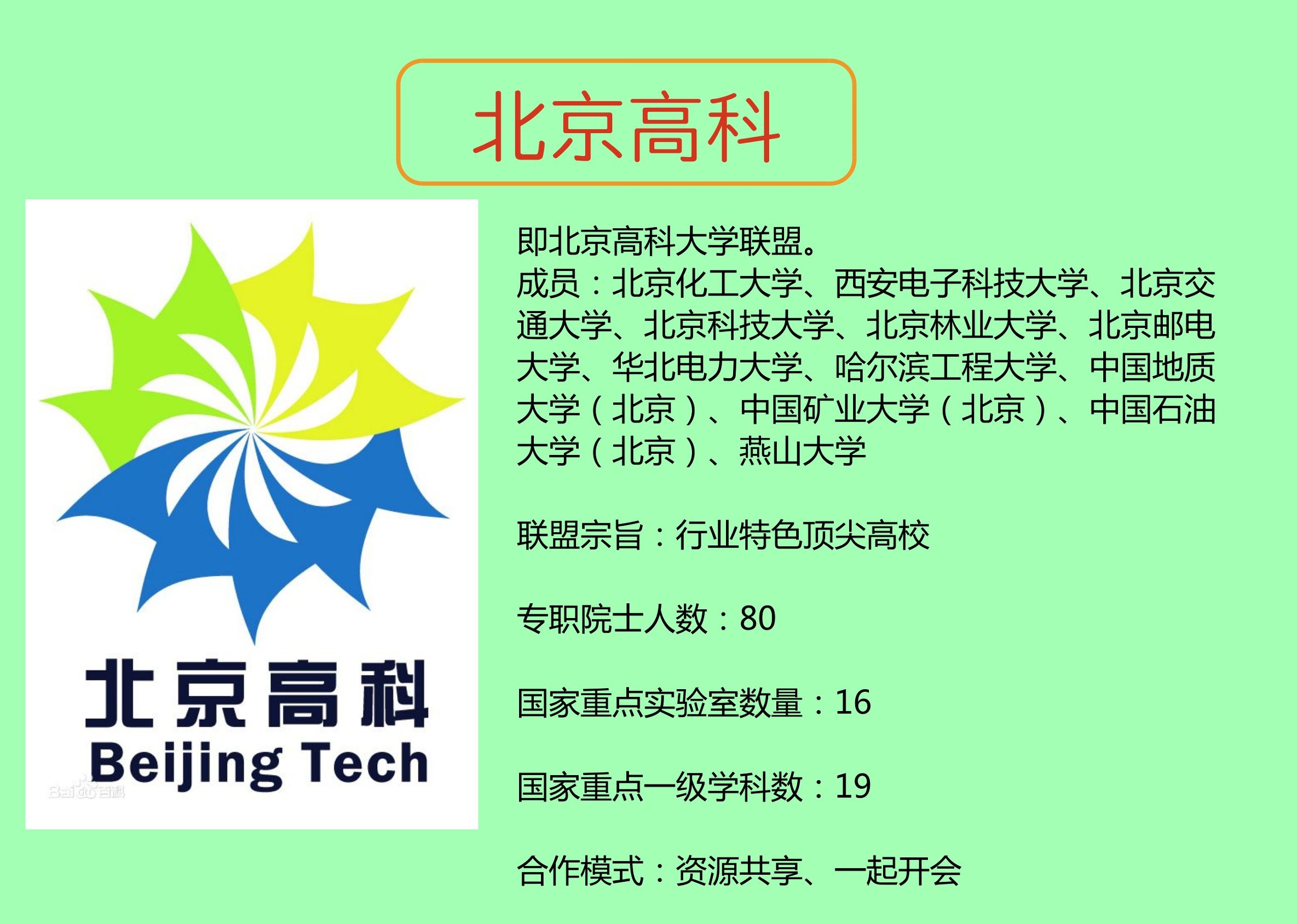 C9、G7、E9：这些大学联盟有哪些成员？有什么优势？