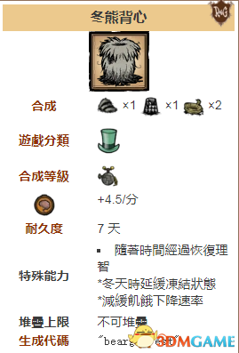 饥荒大力士使用攻略 饥荒沃尔夫冈详细资料一览