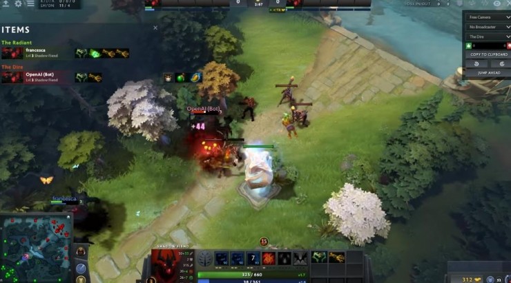 OpanAI公布Dota AI比赛细节，自我对局让它超越人类