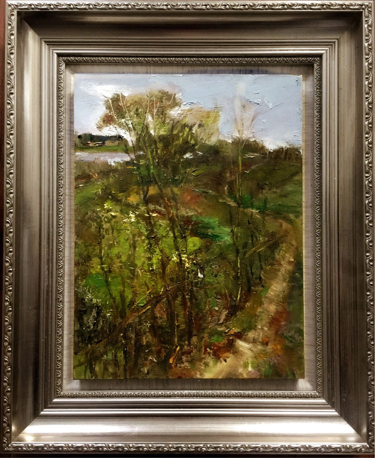油画界 不负春光—公主油画风景作品