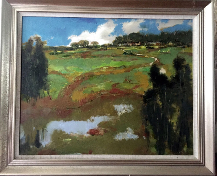 油画界 不负春光—公主油画风景作品
