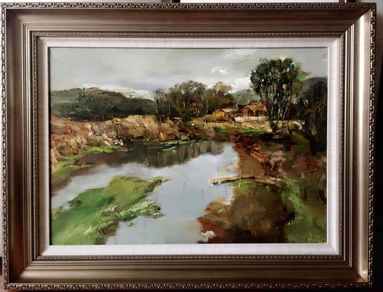 油画界 不负春光—公主油画风景作品