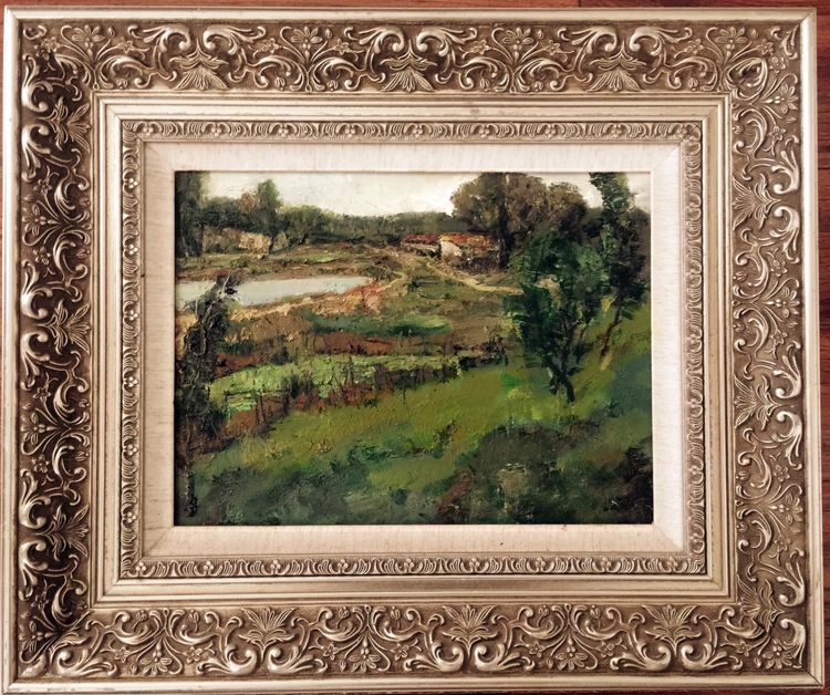 油画界 不负春光—公主油画风景作品