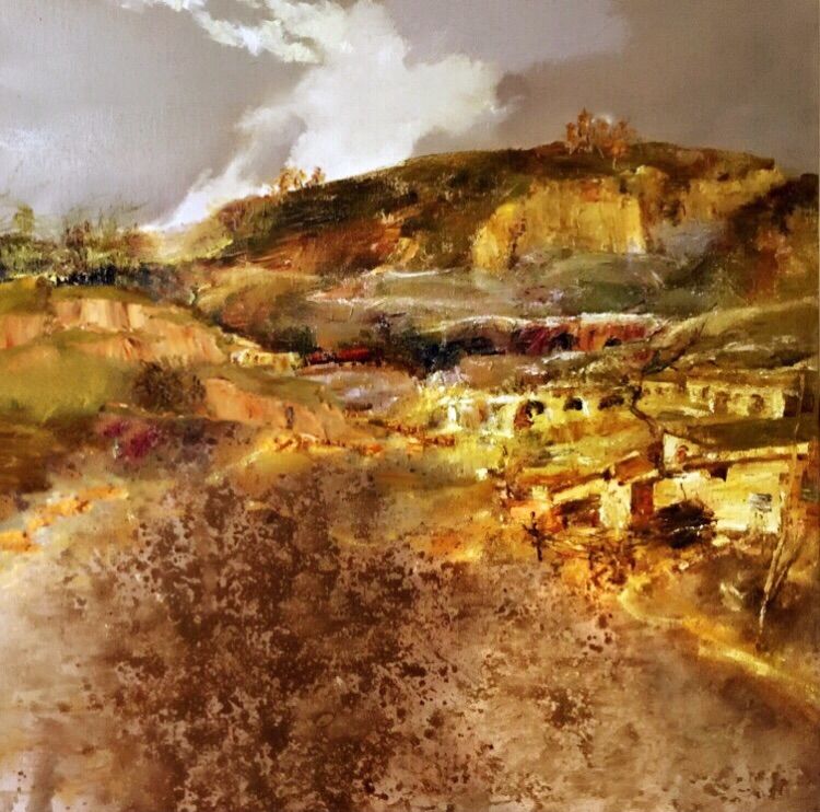 油画界 不负春光—公主油画风景作品