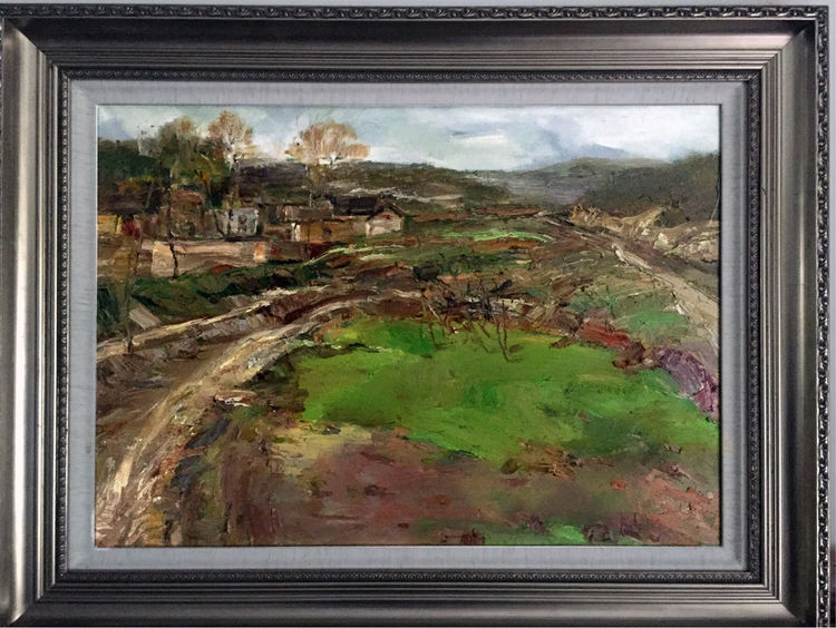 油画界 不负春光—公主油画风景作品