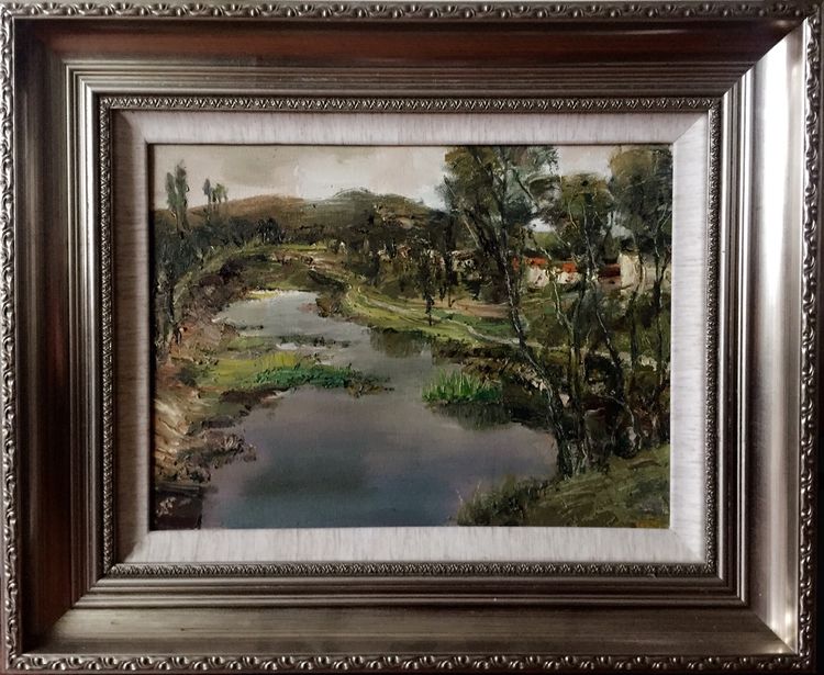 油画界 不负春光—公主油画风景作品