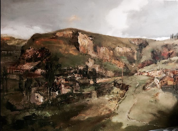 油画界 不负春光—公主油画风景作品