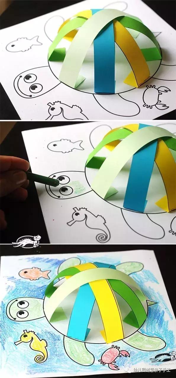 十几款幼儿园卡纸手工教程,勋章贺卡仙人掌等,每一款孩子都喜欢