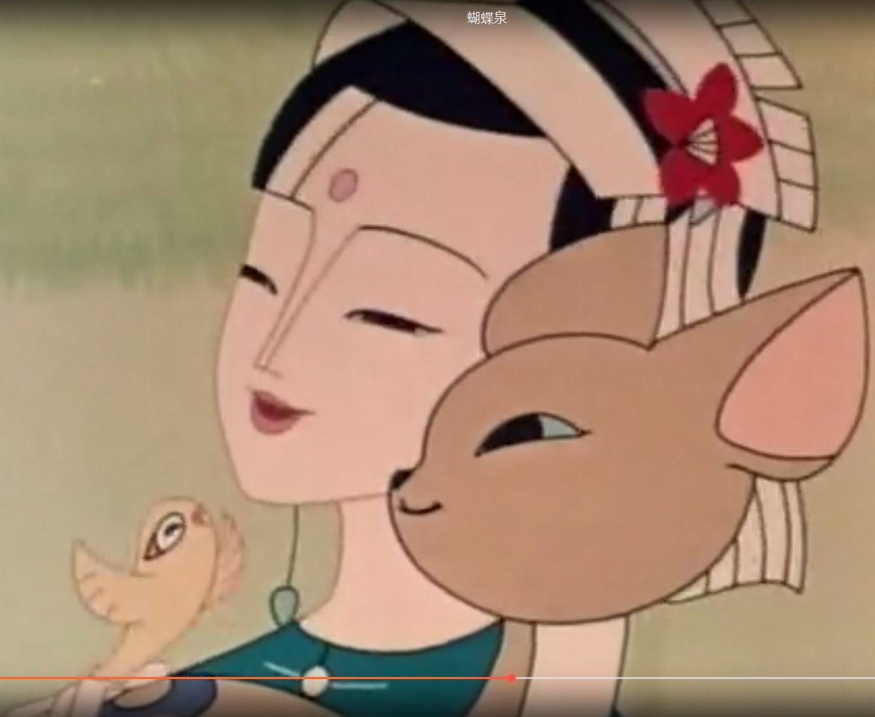 《蝴蝶泉》1983动画短片赏析,惊艳的人物设计