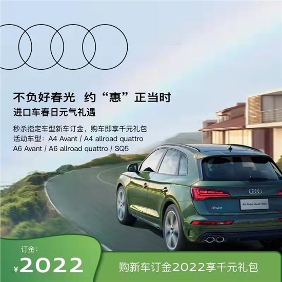  奥迪Q2L纯电动送保险 免18800元购置税