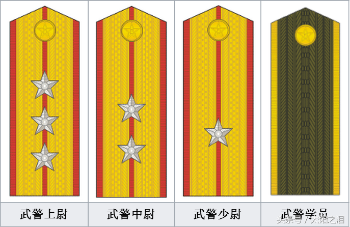 武警两杠一星是什么军衔