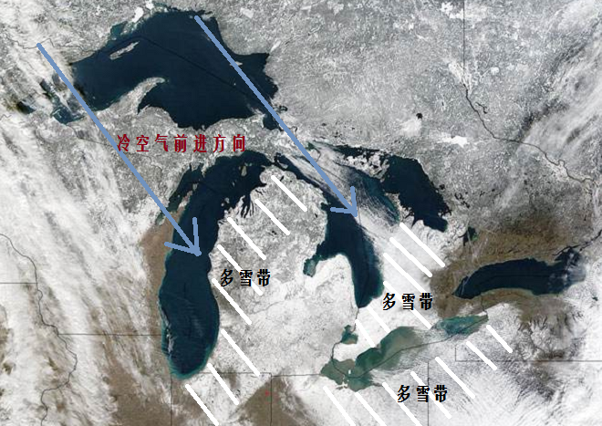 为什么美国五大湖地区冬季多暴风雪？都是“大湖效应”的结果