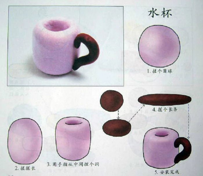 100种萌萌哒的橡皮泥玩法教程，动物水果日常用品等，入门级学习