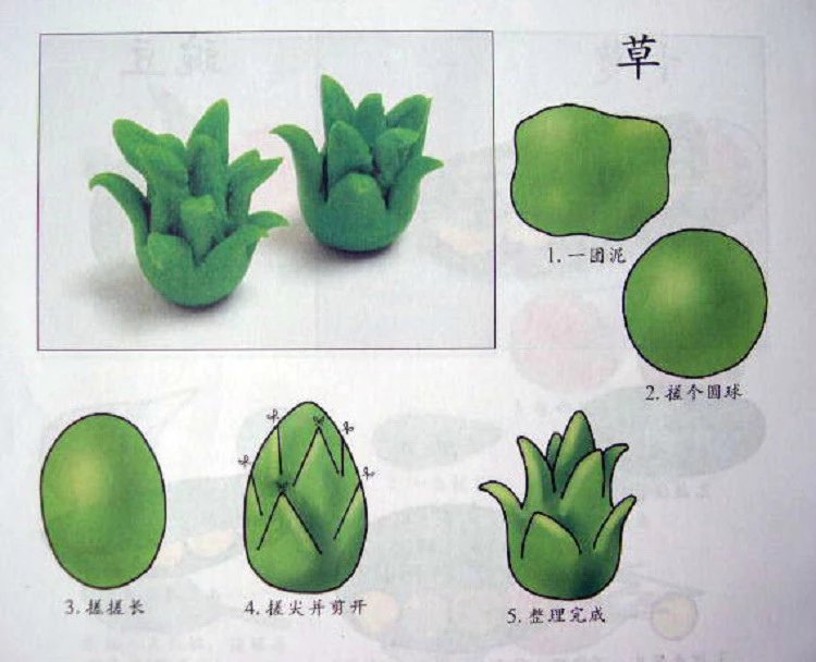 100种萌萌哒的橡皮泥玩法教程，动物水果日常用品等，入门级学习