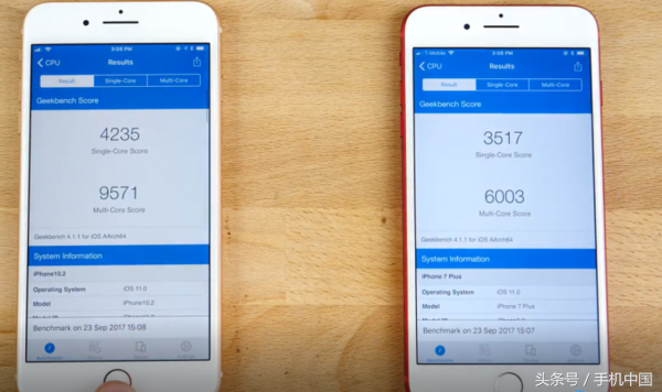 iPhone  8P和7P性能测试对比 结果很意外