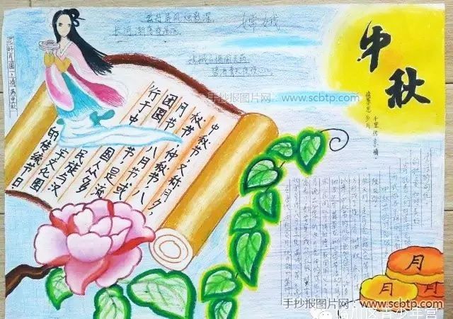 中秋节简笔画，教你画出月宫里的嫦娥