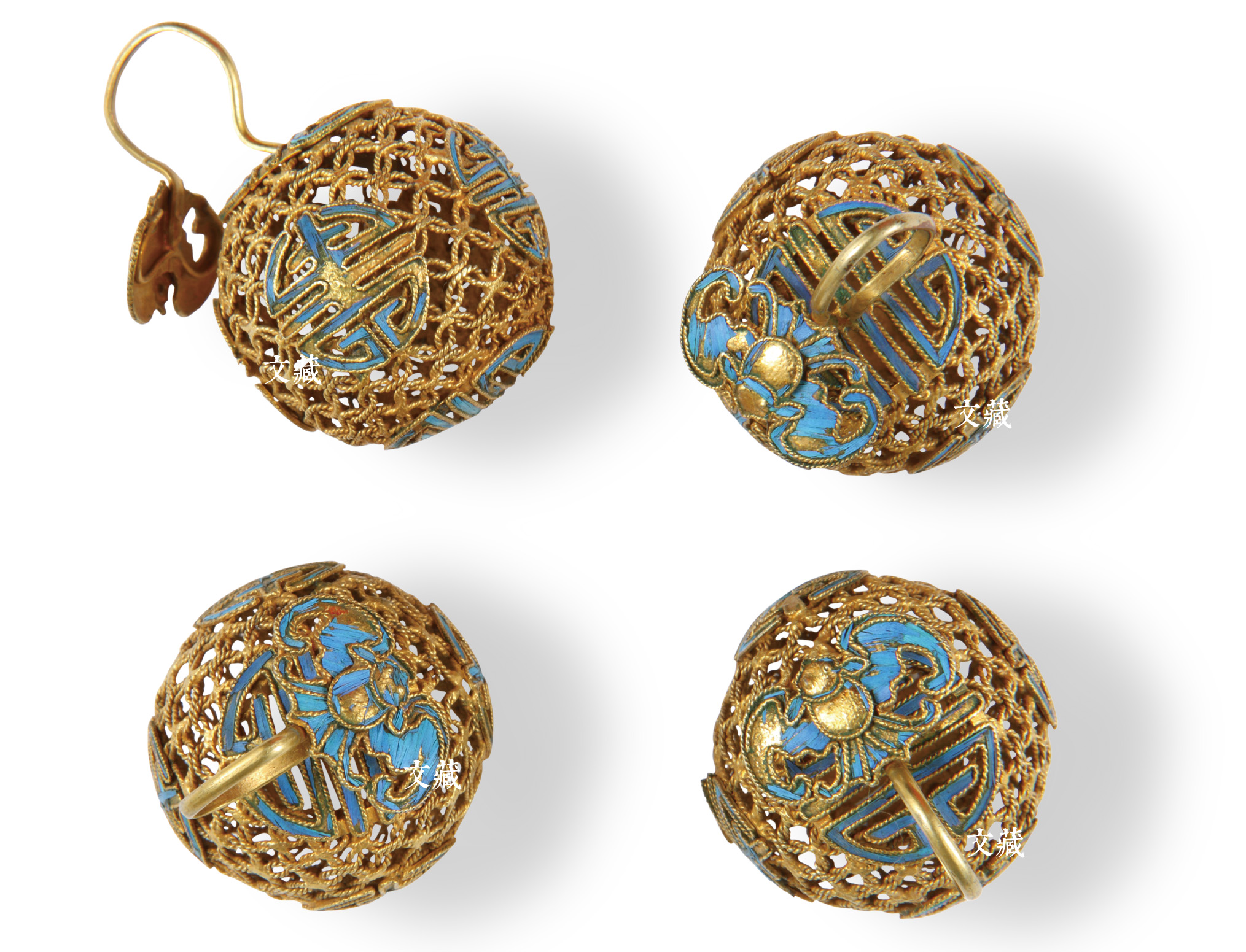 镶珠图片(故宫博物院藏点翠文物) - 赤虎壹号