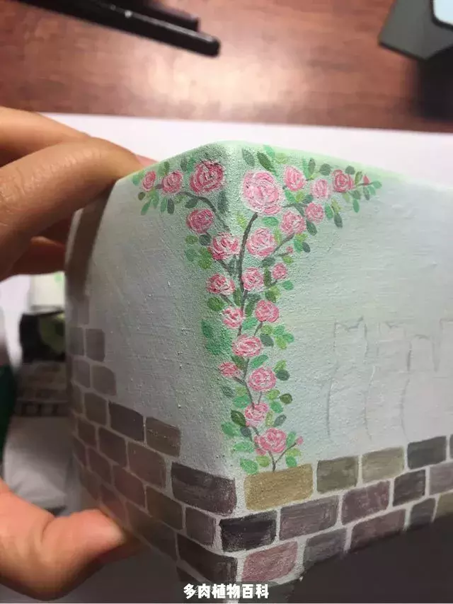 多肉手绘花盆教程多肉花盆画画教程