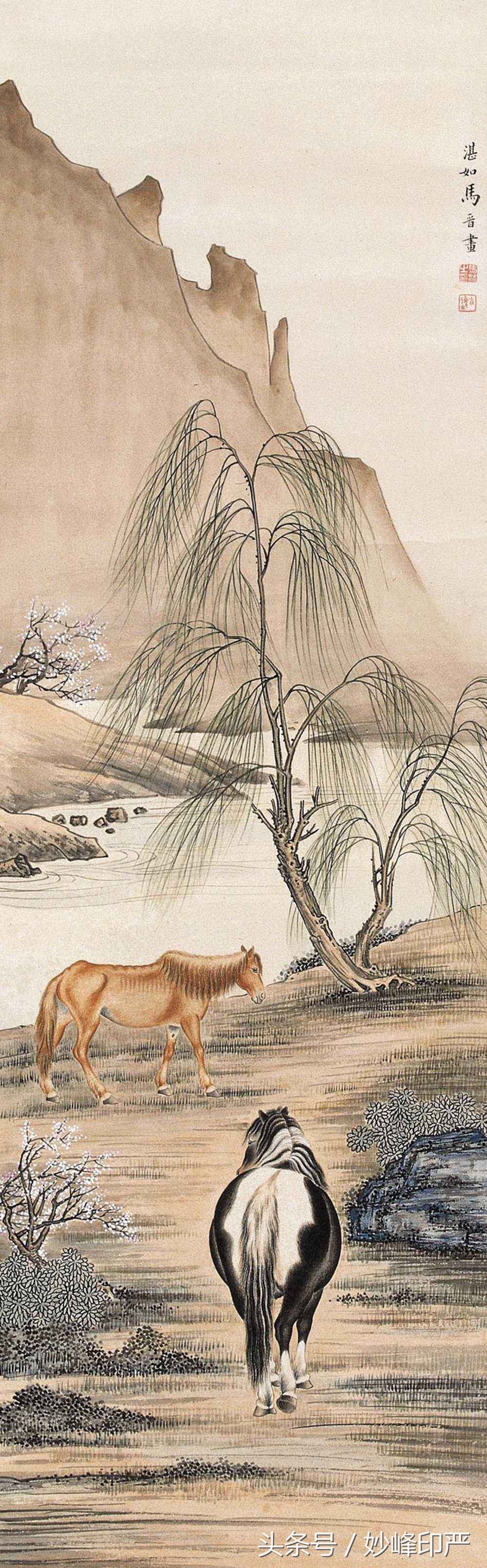 马晋画家价格(近代著名画马大家马晋画马作品)