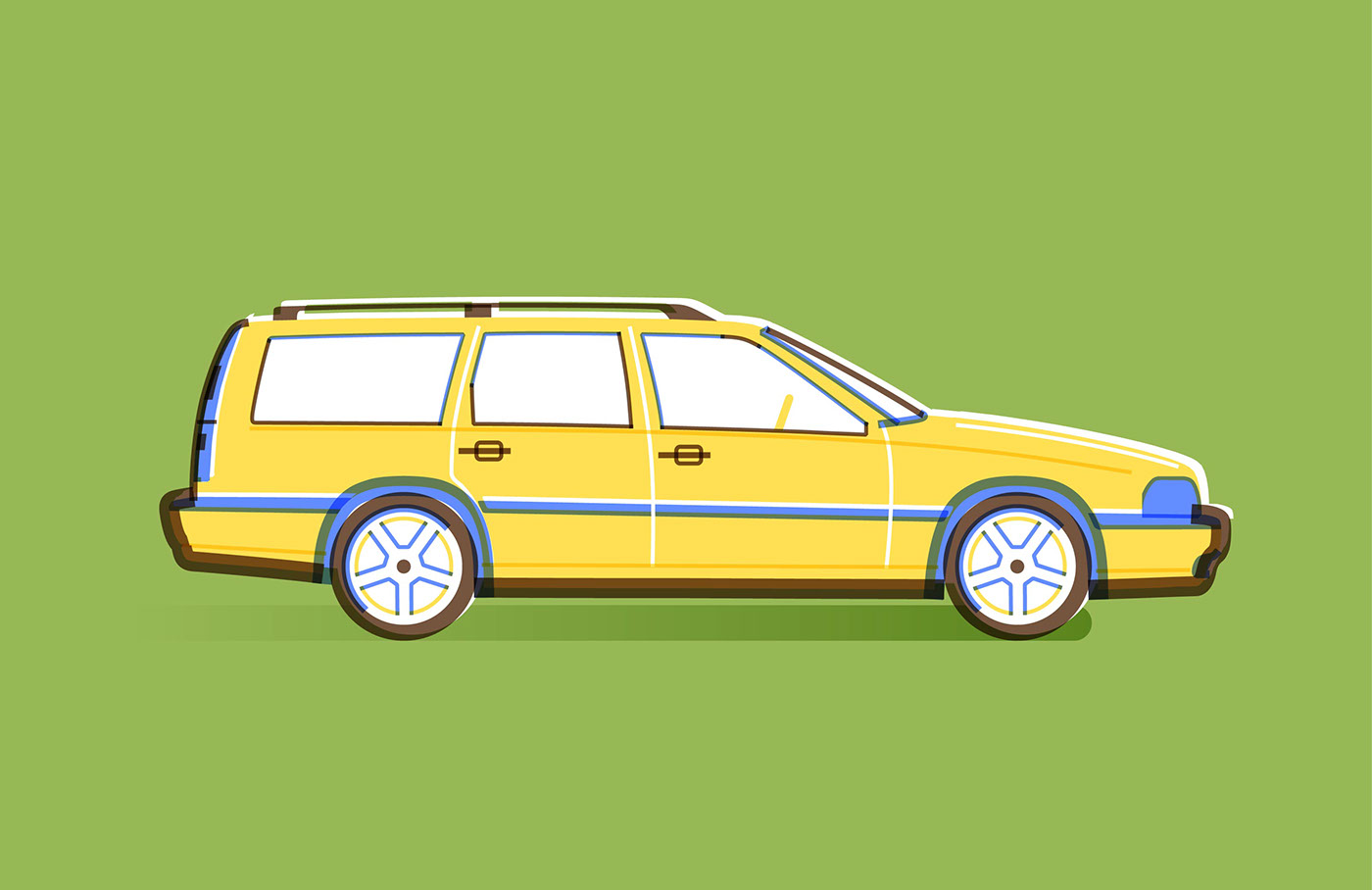 插画｜Volvo Wagons by SimpleInfo Design