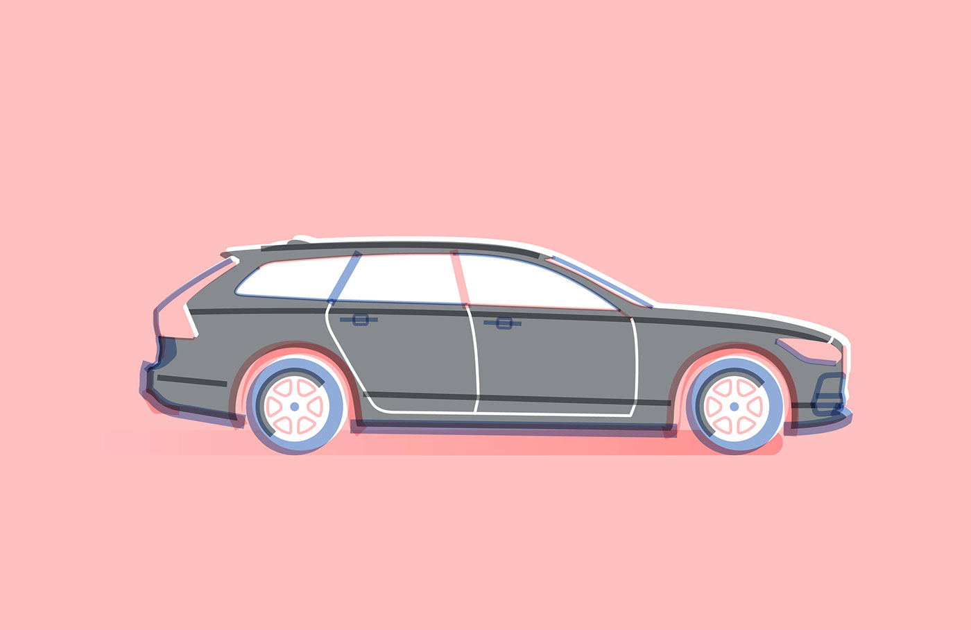 插画｜Volvo Wagons by SimpleInfo Design