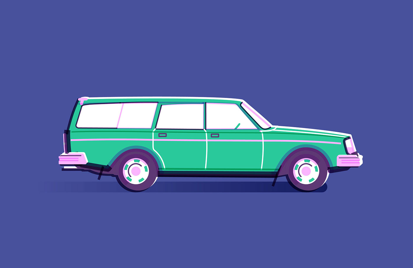 插画｜Volvo Wagons by SimpleInfo Design