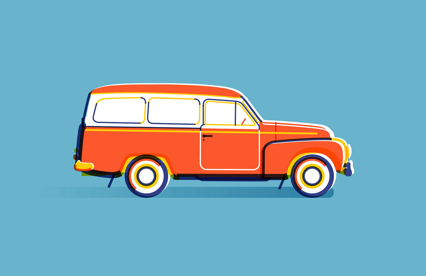插画｜Volvo Wagons by SimpleInfo Design