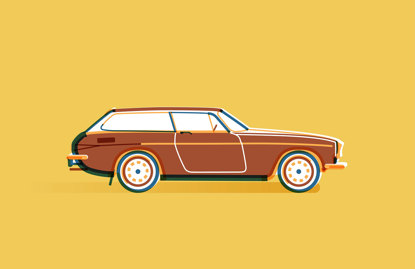 插画｜Volvo Wagons by SimpleInfo Design