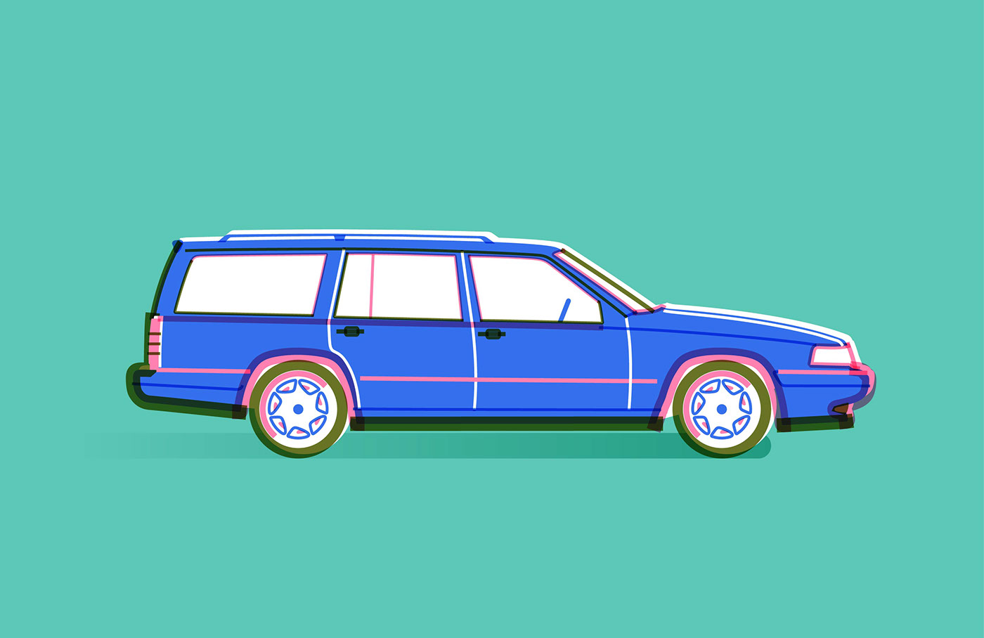 插画｜Volvo Wagons by SimpleInfo Design
