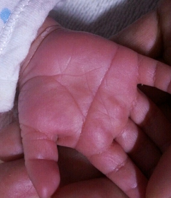 婴儿的手掌纹路的图片图片