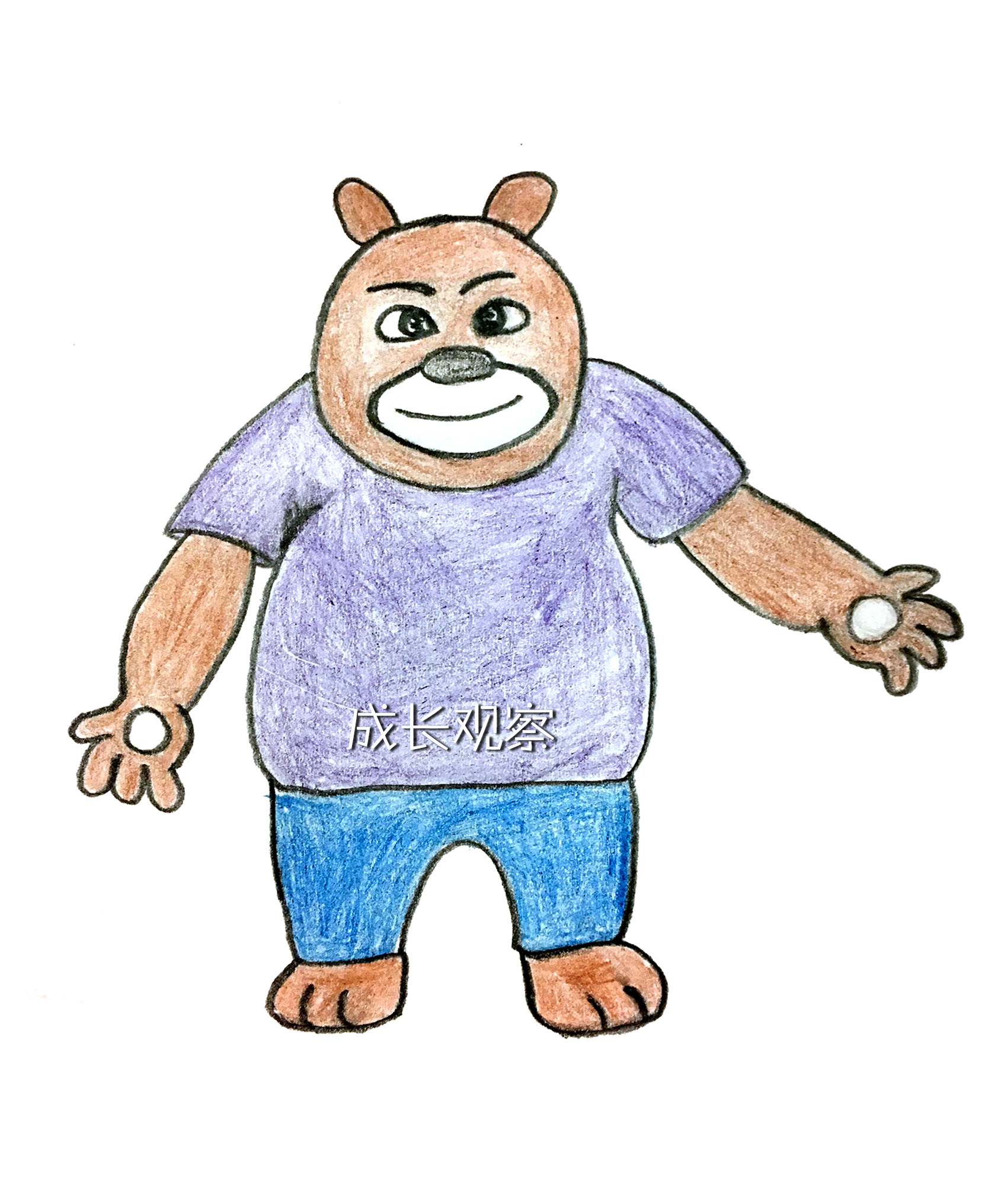 之熊大简笔画来了,爸妈们再也不用发愁周末陪娃干点啥 - 趣味头条