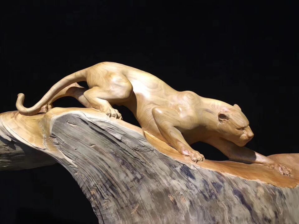 下山虎可能大家见过下山豹的雕刻大家肯定没见过