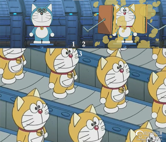 然后坐等机器"消化不良"之后的呕吐,如此一来,猫型机器人1号就诞生