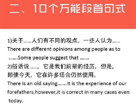 考研英语高分作文万能语句汇总，附1000G考研资料