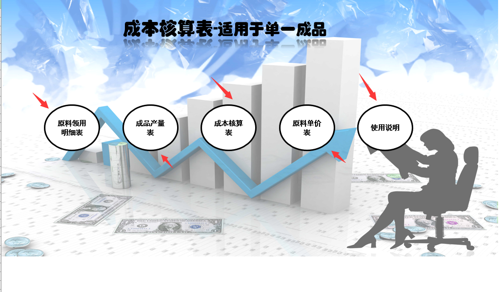 快捷核算成本妙招，输入基础信息，自动汇总成本价格