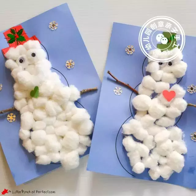幼儿园冬季手工必备款:小雪人制作大全,可爱又有创意感超喜人!