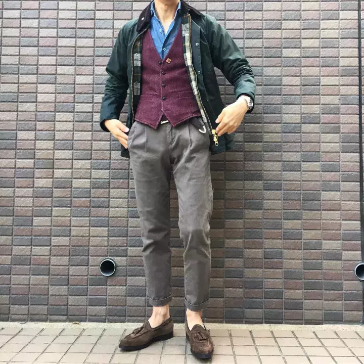 这年头型男手上都有一件「Barbour」