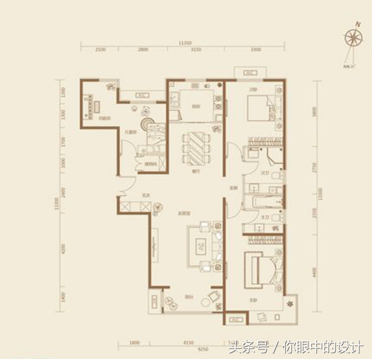四个月装完的138平，客餐厅简单吊顶，卧室走石膏线简单漂亮省钱