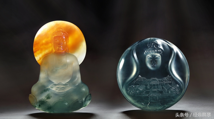 一份冰种水石翡翠PK一份玻璃种翡翠，谁更胜一筹？