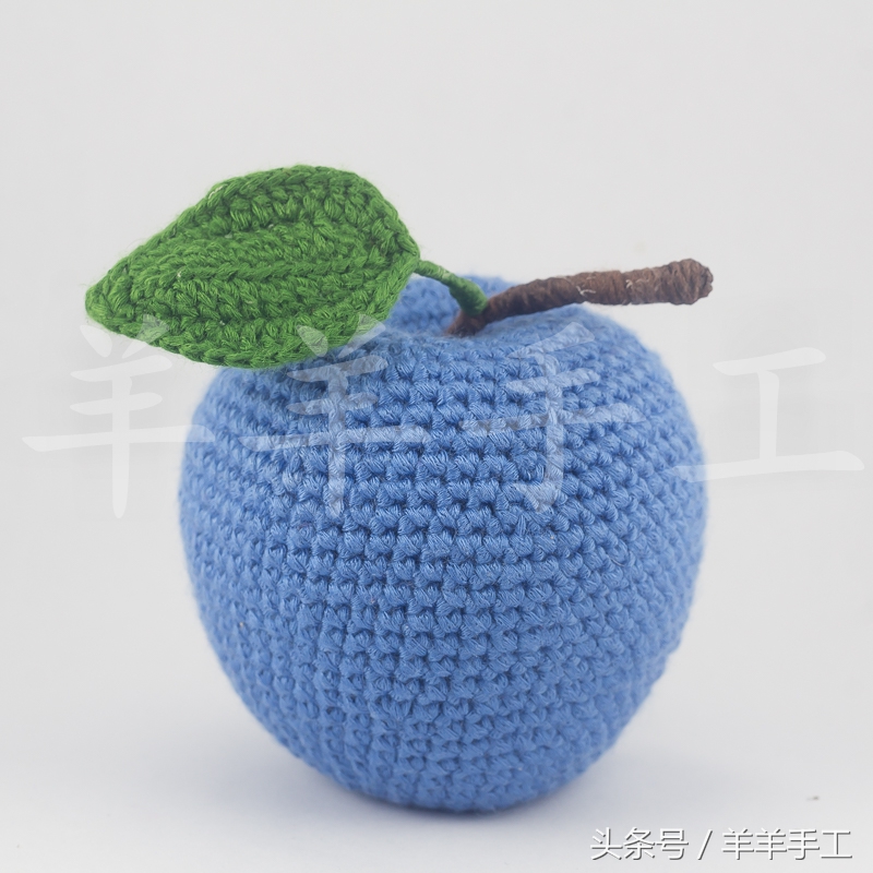 羊羊手工 零基础钩针毛线编织 钩编水果 苹果(平安果)图文版