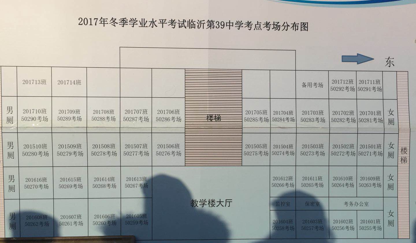 干货，临沂市2017年学业水平考试各考点考场分布图来了