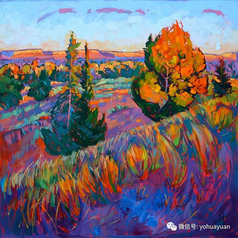 明度对比产生的空间效果:在灰底子上,浅而白的颜色具有前进感,而黑暗