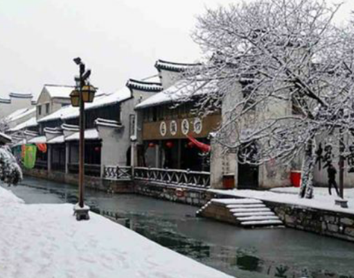 一场雪，下美了古镇―西塘
