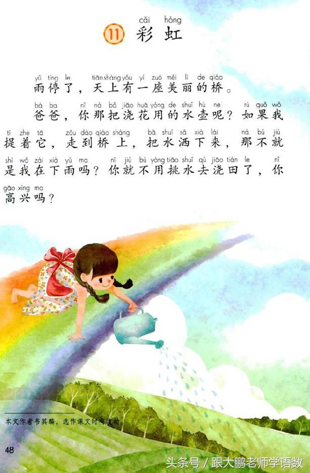 人教部编版一年级语文下册彩色完整版，快来收藏给孩子提前预习吧