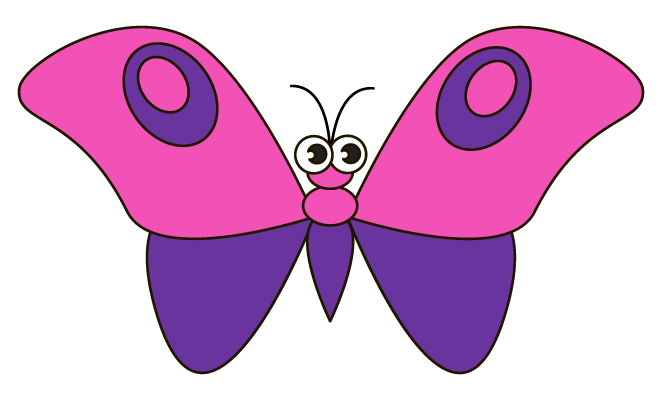 儿童简笔画:卡通蝴蝶绘画教程,春天到了,幼儿园的孩子必学