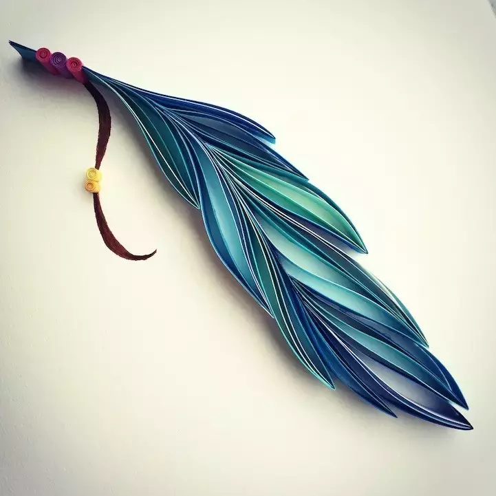 衍纸作品简单一点图片(纸艺中的另类高级玩法) - 赤虎壹号